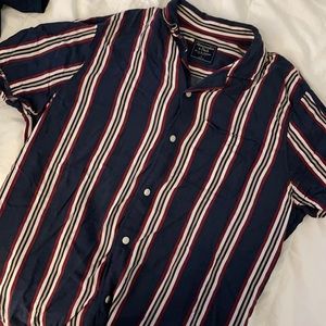 Men’s Striped Button Down Shirt
